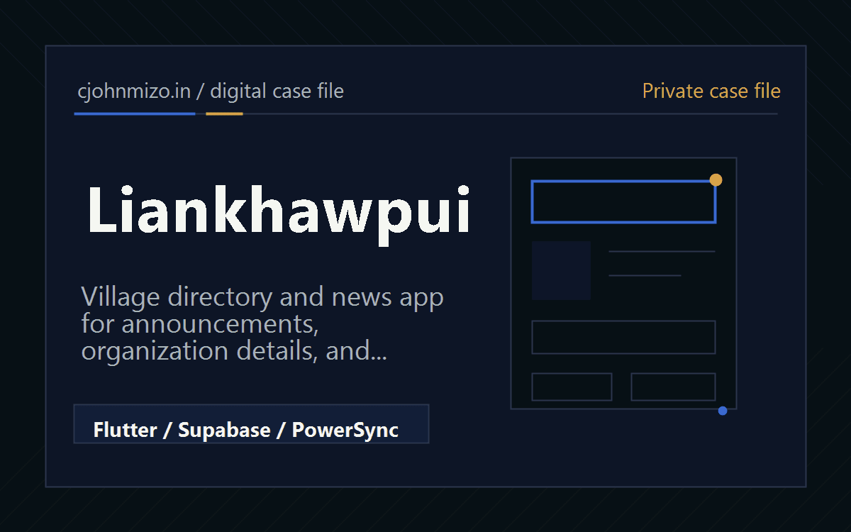 Liankhawpui village directory app preview