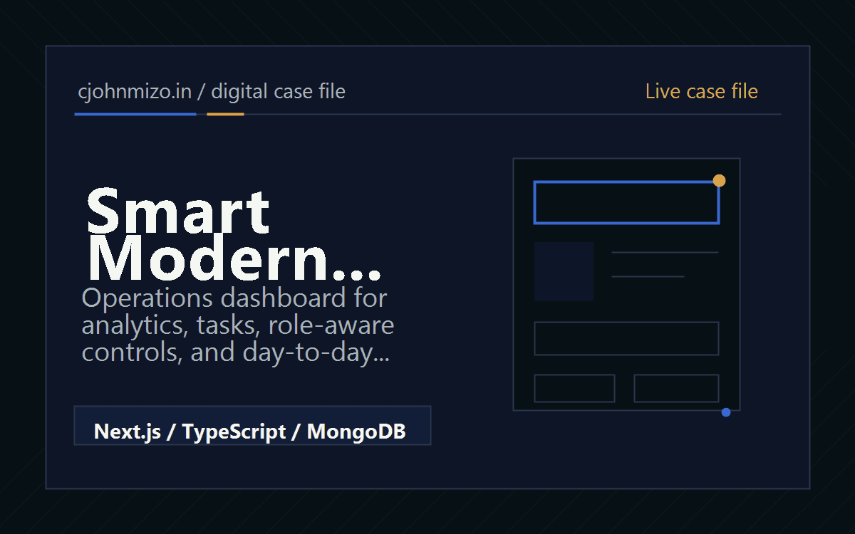 Smart Modern Dashboard preview